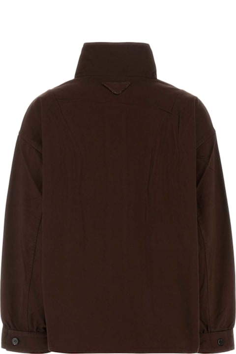 Homeware Prada Brown Gabardine Jacket