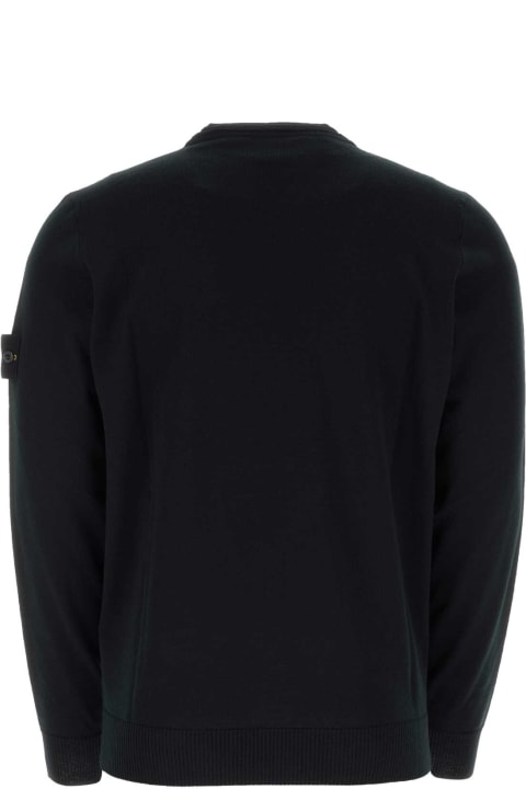 Stone Island Sweaters for Men Stone Island Black Wool Sweater