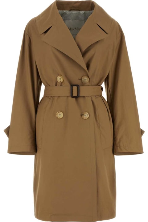 Max Mara The Cube Coats & Jackets for Women Max Mara The Cube Biscuit Twill Vtrench Trench