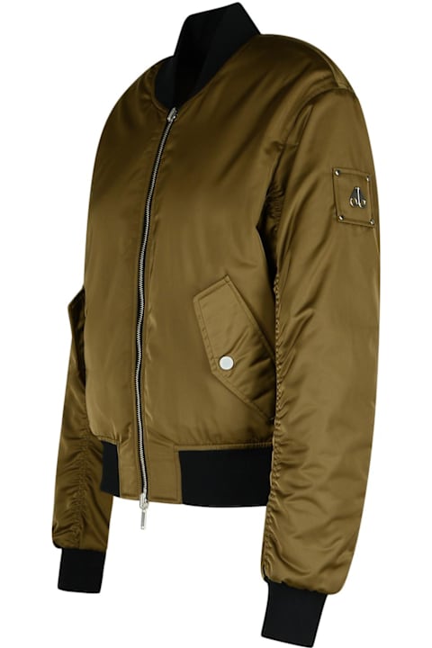 Moose Knuckles Clothing for Women Moose Knuckles 'jet' Green Polyester Bomber Jacket