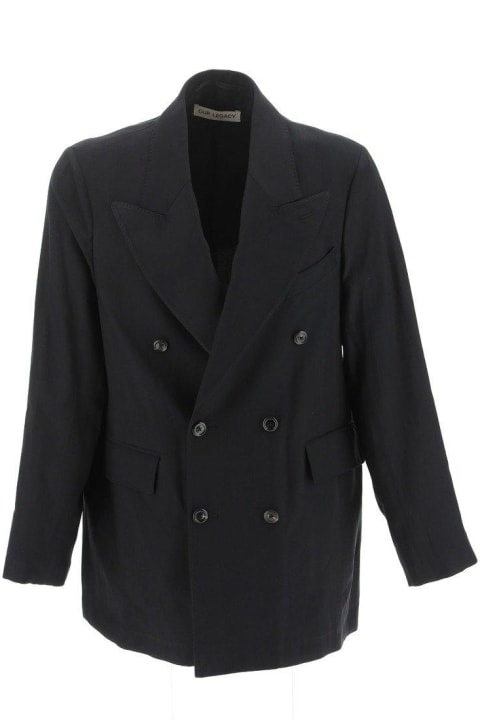 Our Legacy Coats & Jackets for Men Our Legacy Long-sleeved Double-breasted Blazer