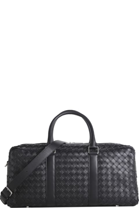 Luggage for Men Bottega Veneta Intreccio Sporty Bag In Leather