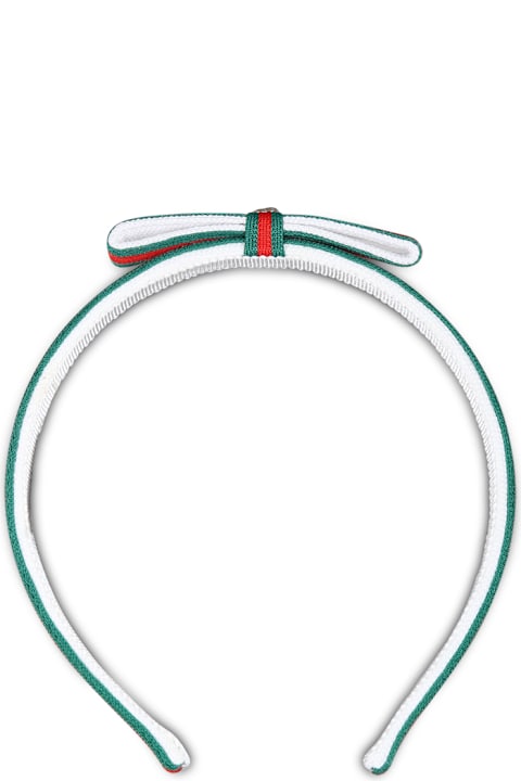 Gucci Accessories & Gifts for Girls Gucci Multicolor Headband For Girl With Web Detail