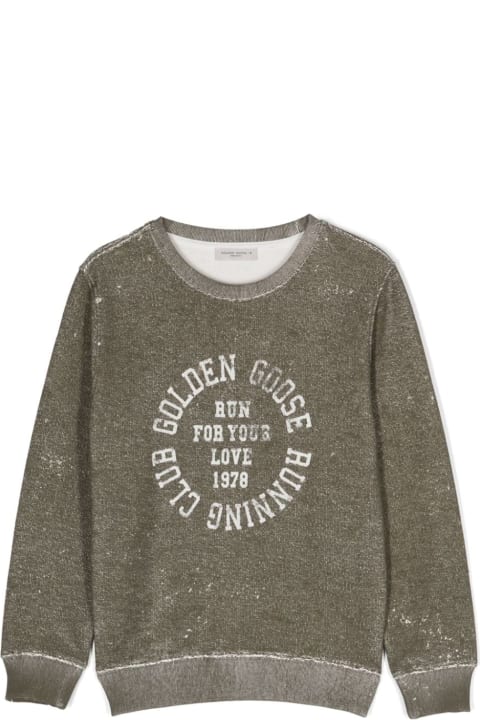 Golden Goose Kidsのセール Golden Goose Sweatshirt With Print