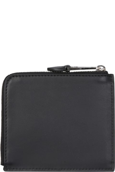 Moschino Wallets for Men Moschino Square Wallet With Leather Logo