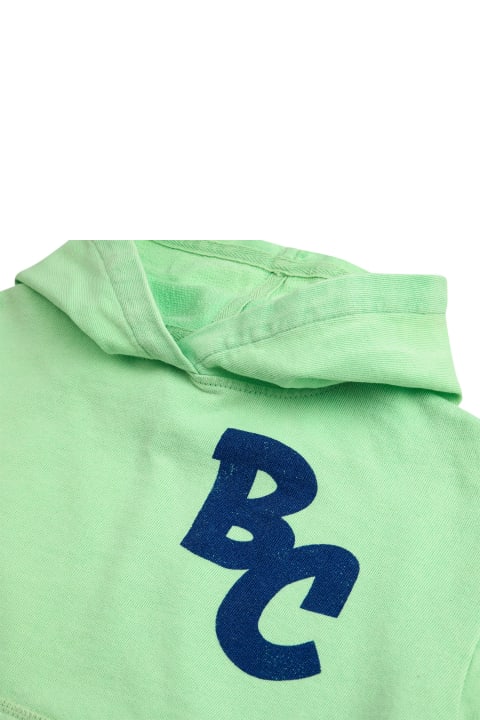 Bobo Choses Topwear for Boys Bobo Choses Green Sweatshirt For Kids With Multicolor Logo