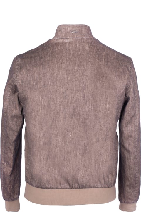 Coats & Jackets for Men Herno Gubbotto In Cotone E Lino