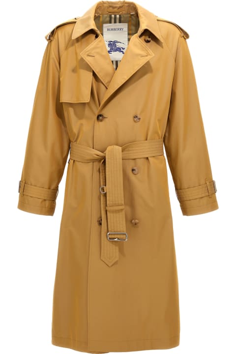 Burberry Coats & Jackets for Men Burberry Double-breasted Long Trench Coat