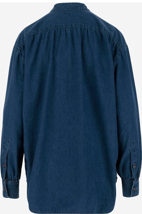 Fashion for Women Valentino Ruffle Denim Shirts