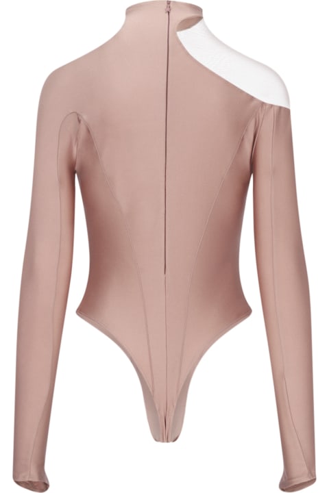 Underwear & Nightwear for Women Mugler 'asymmetric Illusion' Bodysuit