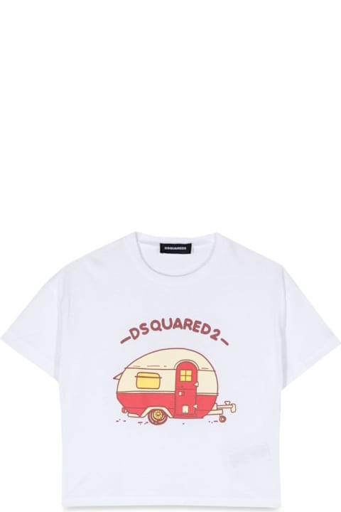 Homeware Dsquared2 Crop Print T-shirt