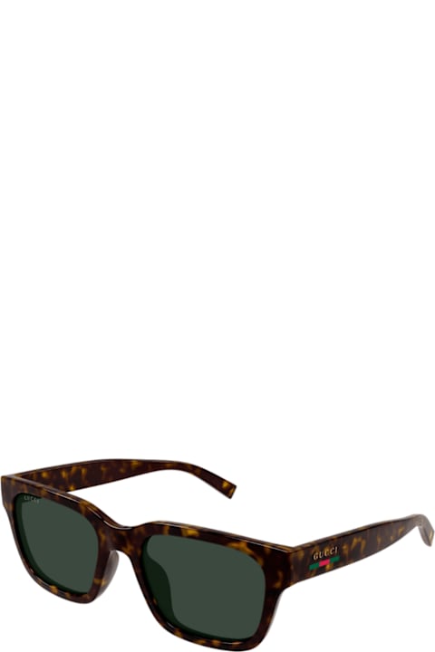 Gucci Eyewear Eyewear for Men Gucci Eyewear Gucci Gg1857sk Linea Sign 002 Havana Green Sunglasses