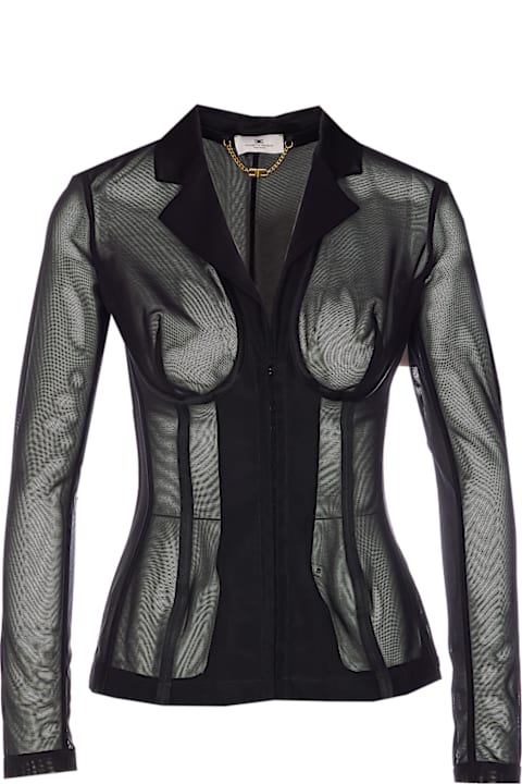 Coats & Jackets for Women Elisabetta Franchi Transparent Bustier Shirt