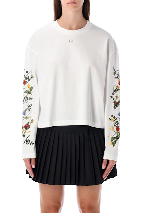 Homeware Off-White Off-white Embroidered Floral Arrow Long-sleeve T-shirt
