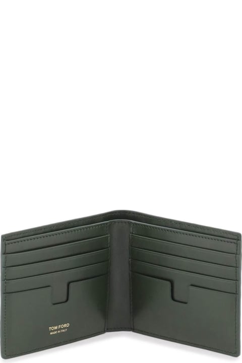 Accessories for Men Tom Ford Croc T Line Wallet