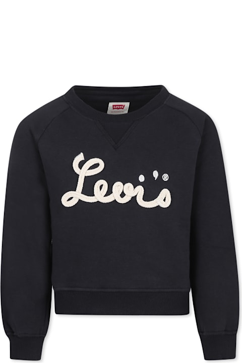 Homeware Levi's Black Sweatshirt For Girl With Logo
