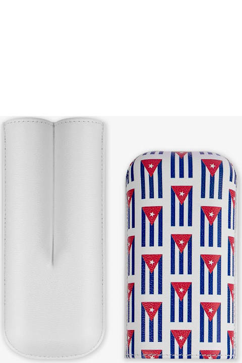 Larusmiani Personal Accessories Larusmiani Cigar Holder Cuban Flag 