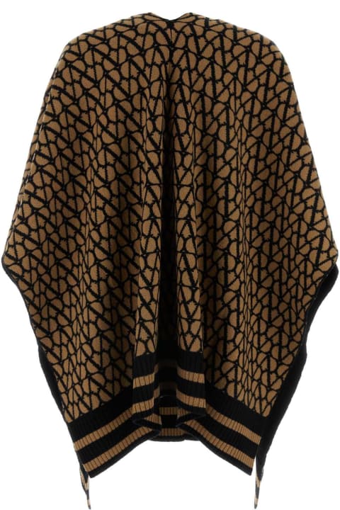 Valentino Garavani Sweaters for Women Valentino Garavani Toile Iconographe Wool Cape