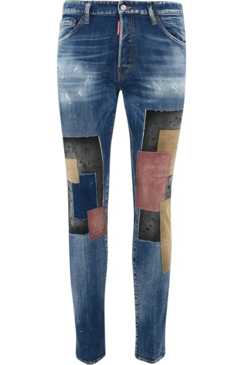 Dsquared2 for Men Dsquared2 Skinny Cool Guy Jeans With Patches