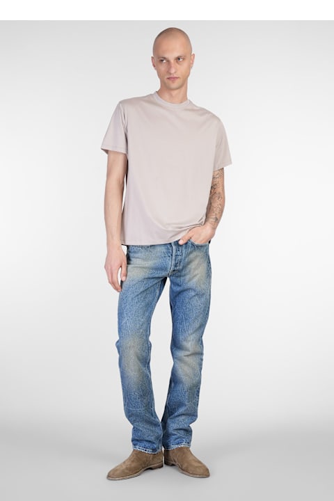 Salvatore Santoro Clothing for Men Salvatore Santoro T-shirt In Beige Cotton