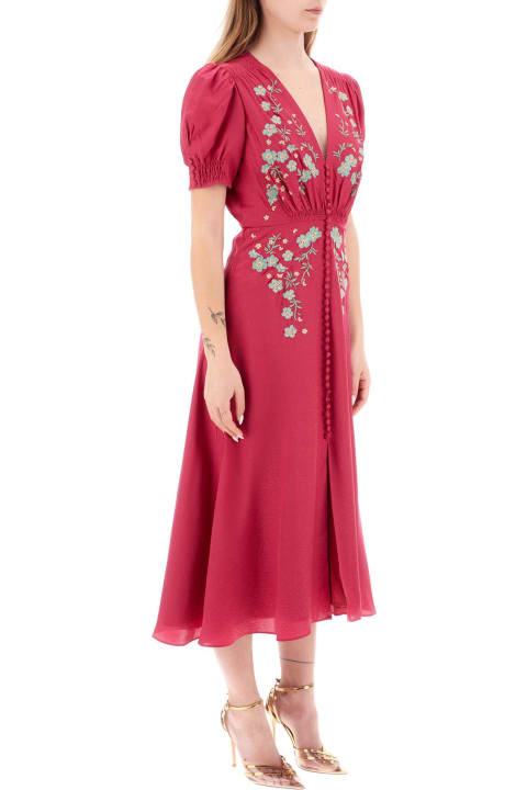 Saloni Dresses for Women Saloni 'lea' Midi Dress