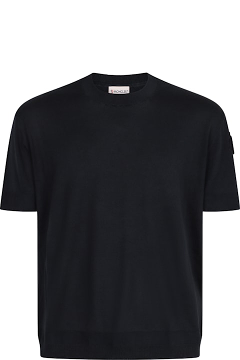 Moncler Sweaters for Men Moncler Short Sleeve Sweater