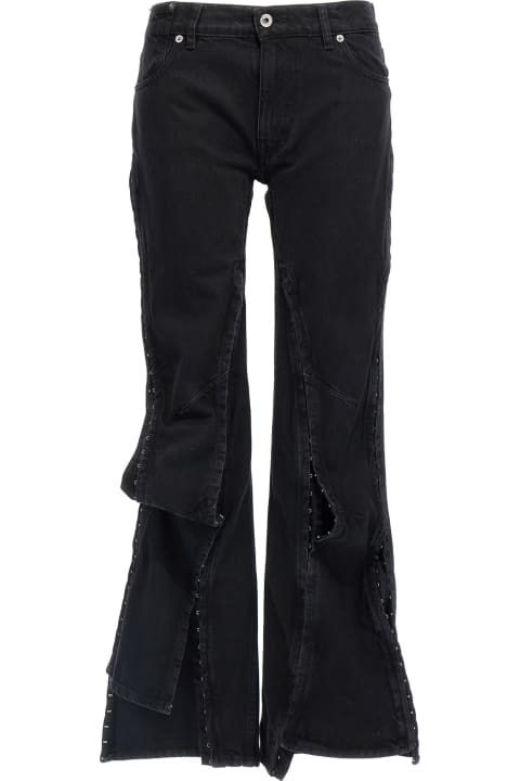 Y/Project سراويل طويلة وقصيرة لـ السيدات Y/Project 'hook And Eye' Jeans