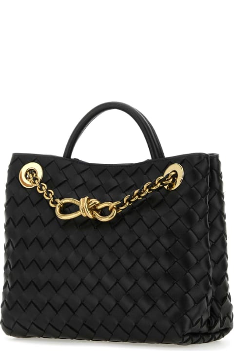 Sale for Women Bottega Veneta Black Leather Small Andiamo Handbag