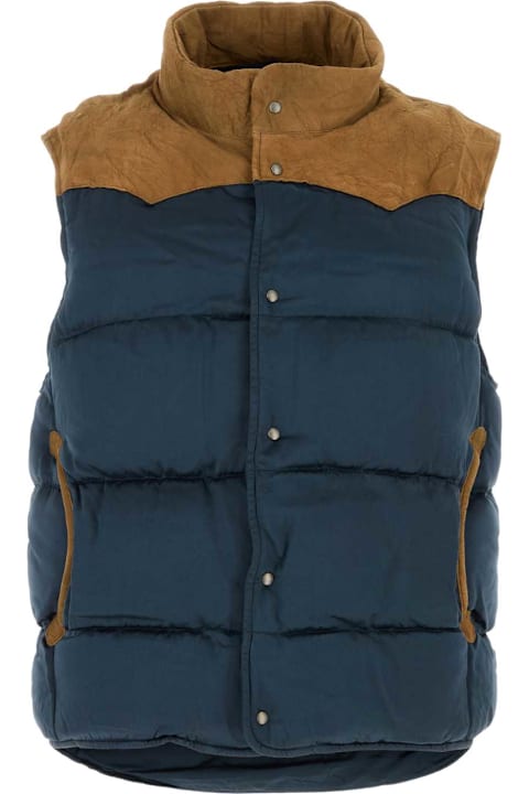Visvim for Men Visvim Blue Rayon Colter Down Jacket