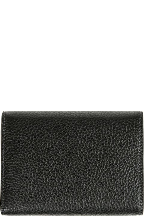 Marni محافظ لـ السيدات Marni Logo-embroidered Tri-fold Wallet