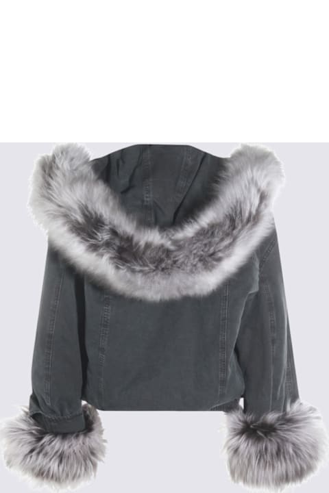 Blumarine Men Blumarine Black Cotton Casual Jacket