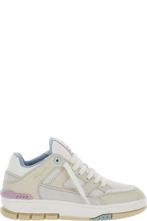 Fashion for Women Axel Arigato 'area Lo' White And Multicolor Sneakers With Logo Detail In Leather Blend Woman