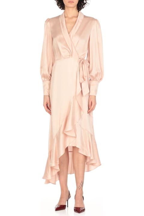 Homeware Zimmermann Asymmetric Wrap Midi Dress