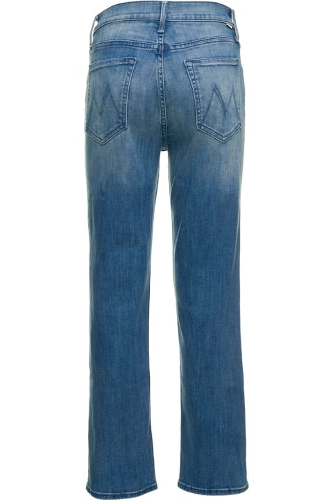 Cropped Blue Denim Jeans  Mother Woman