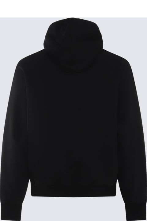 Fleeces & Tracksuits Sale for Women Ami Alexandre Mattiussi Black And White Cotton Blend Sweatshirt