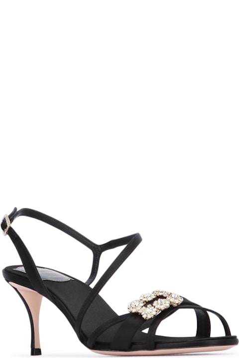 Roger Vivier Mini Flower Strass Sandal 65