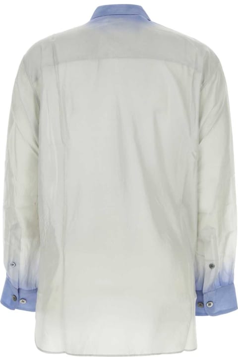 Fashion for Women Dries Van Noten Two-tone Silk Calander Shirt