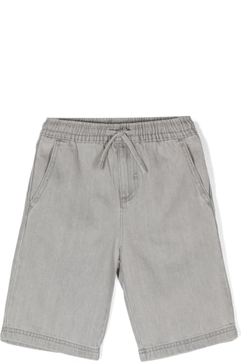 Bottoms for Boys Stella McCartney Kids Grey Cotton Bermuda Shorts