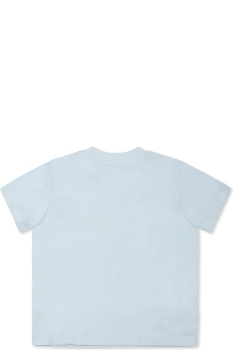 Kenzo Kids Topwear for Baby Girls Kenzo Kids Light Blue T-shirt For Baby Boy With Tiger