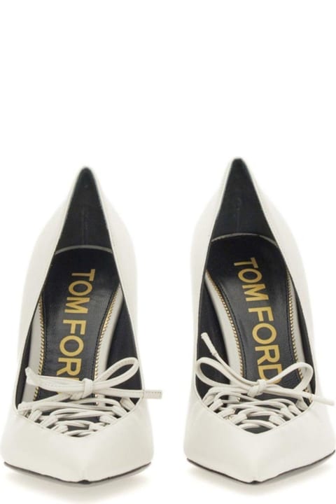 Lace-up Pointed-toe Pumps