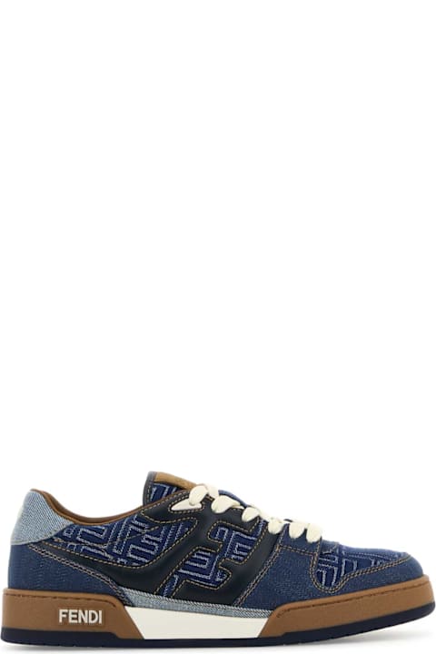Fendi Sneakers for Men Fendi Denim Fendi Match Sneakers