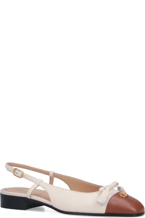 Valentino Garavani 'valet Du Roi' Slingback Ballet Flats