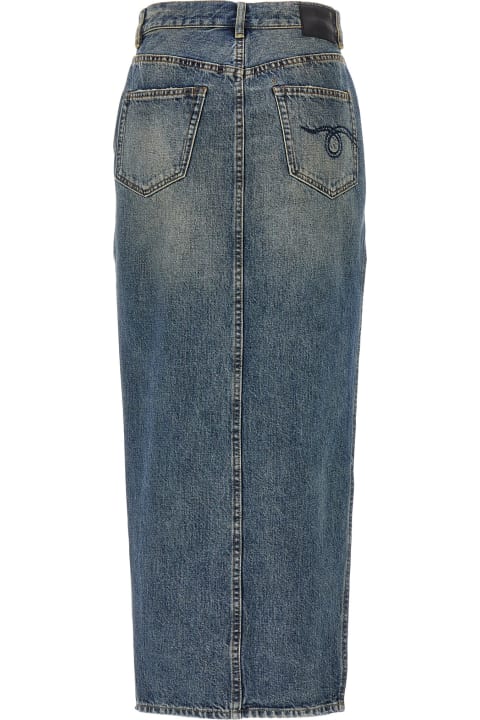 Homeware R13 'devon Side Slit' Skirt