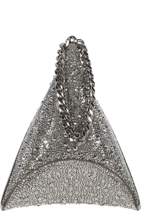 Clutches for Women Alexander McQueen The Curve Embellished Pouch