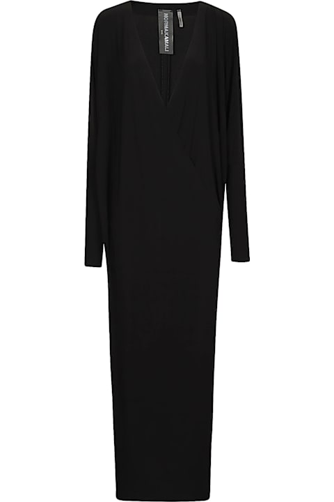 Homeware Norma Kamali Dolman Wrap Side Slit Dress