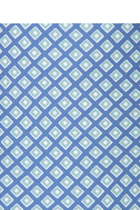 Giorgio Armani Ties for Men Giorgio Armani Light Blue Geometric Tie