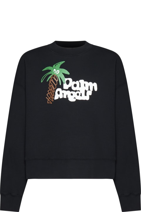 メンズ Palm Angelsのフリース＆ラウンジウェア Palm Angels Sketchy Logo Sweatshirt