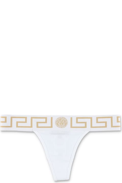 Underwear & Nightwear for Women Versace Greca Border Thong