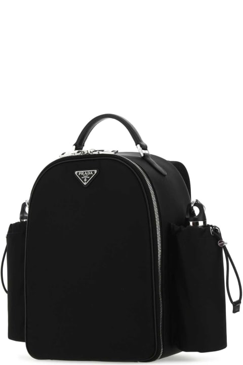 Backpacks for Women Prada Black Re-nylon Picnic Backpack