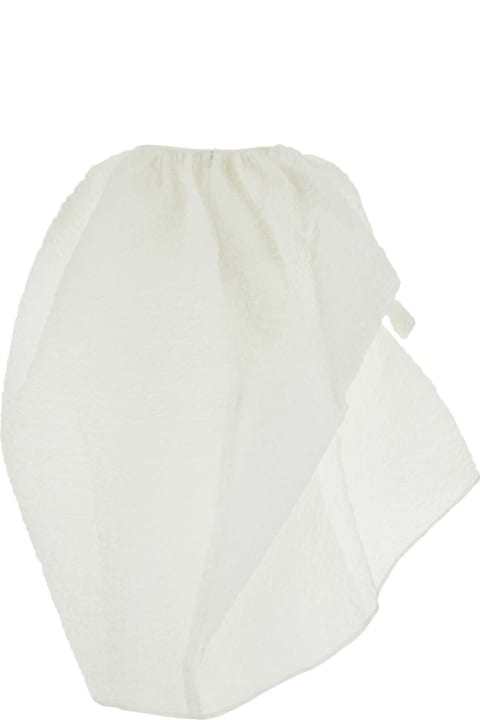Skirts for Women Cecilie Bahnsen White Polyester Blend Skirt